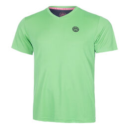 Crew Inside Out V-Neck T-Shirt Herren-Neongrün,Dunkelblau
