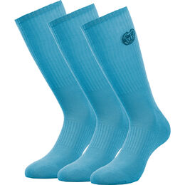 Matayo Crew Tech Sportsocken 3er Pack-Türkis,Dunkelblau