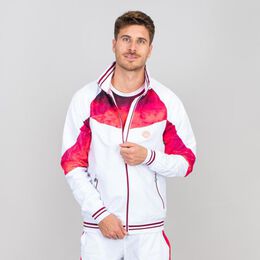 Jabu Tech Trainingsjacke Herren-Rot,Weiß