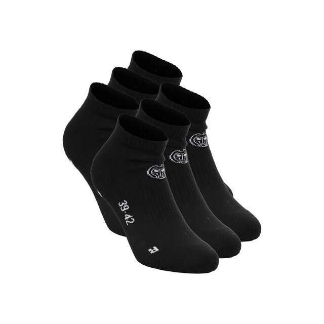 No Party XXL No Show Move Socks 6 Pack - black