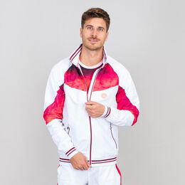 Jabu Tech Trainingsjacke Herren-Rot,Weiß