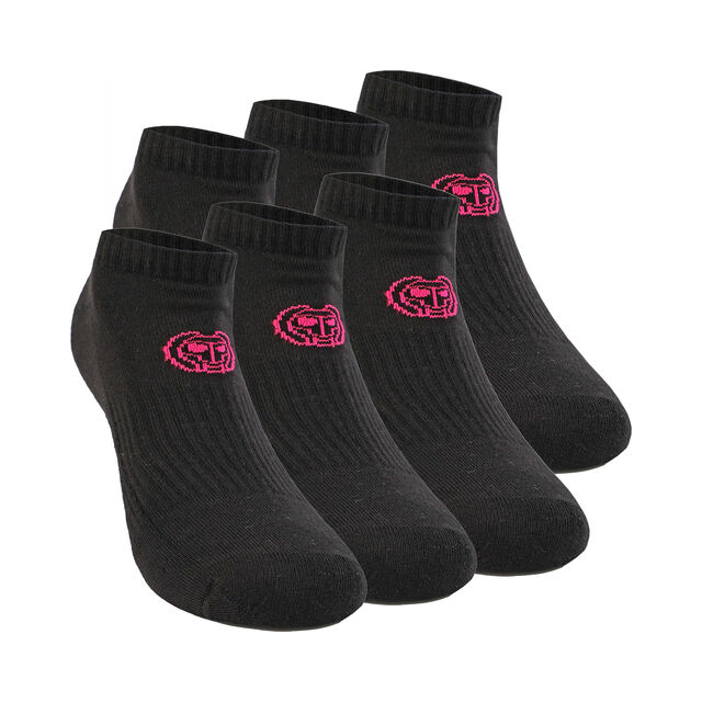 Leana No Show Tech Socks 6 Pack - black
