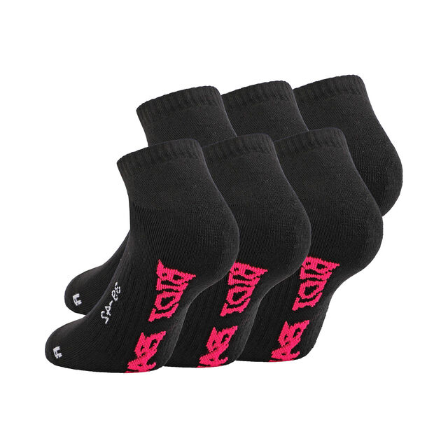Leana No Show Tech Socks 6 Pack - black