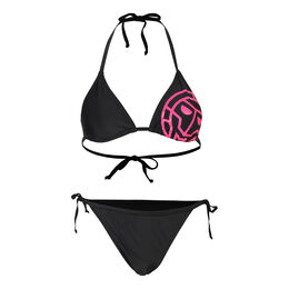 Riana Tech Bikini Damen-Schwarz