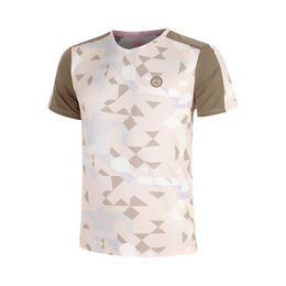 Paris 2025 V-Neck T-Shirt Jungen-Beige,Braun