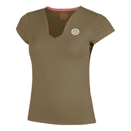 Spectrum V-Neck T-Shirt Damen-Braun