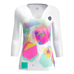 Kaleido V-Neck Longsleeve Damen-Mehrfarbig