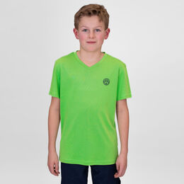 Crew Inside Out V-Neck T-Shirt Jungen-Neongr&uuml;n,Dunkelblau