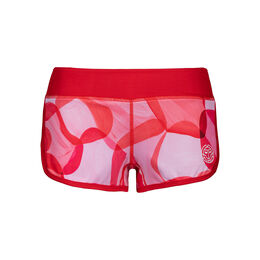 Elani Tech 2in1 Shorts Damen-Rot,Mehrfarbig