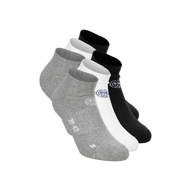 No Party XXL No Show Move Socks 6 Pack - black