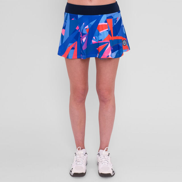 Spike Printed Wavy Skort