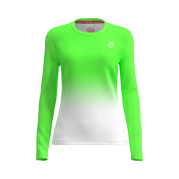 Crew Gradiant Longsleeve M&auml;dchen-Neongr&uuml;n,Wei&szlig;