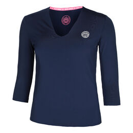 Crew V-Neck Longsleeve Damen-Dunkelblau