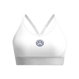 Crew Low Support Strappy Sport-BH Damen-Weiß