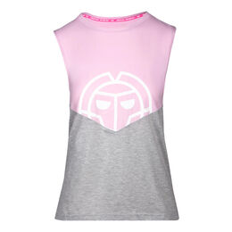 Elinam Lifestyle Tank-Top Damen-Rosa,Hellgrau